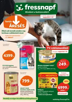 Fressnapf Akciós újság - amely érvényes a következő dátumtól: 07.08.2025