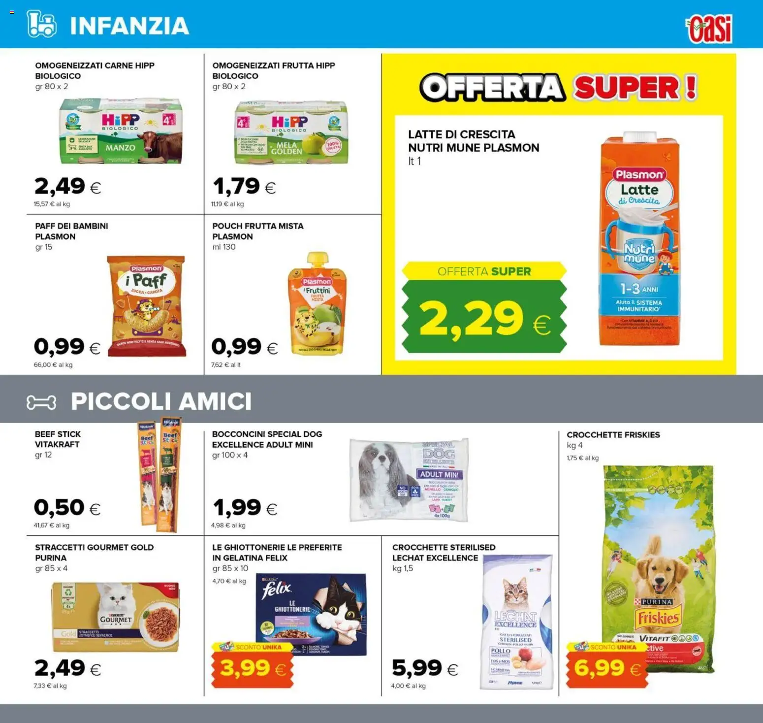 Volantino Oasi del 29.01.2026 | Pagina: 19 | Prodotti: Pollo, Carota, Latte, Agnello