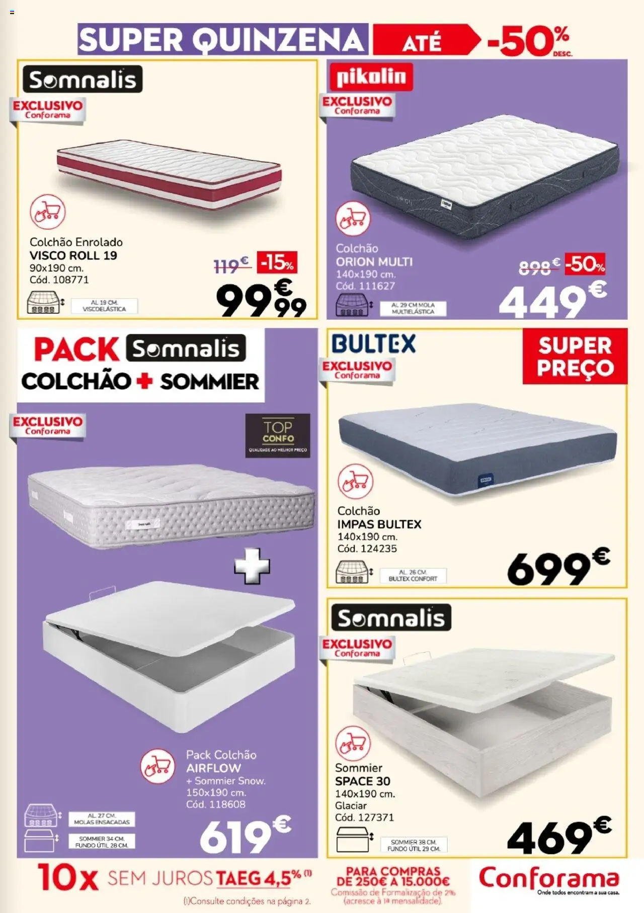 Conforama folheto │ válido de 11.09.2025 | Página: 11 | Produtos: Colchão