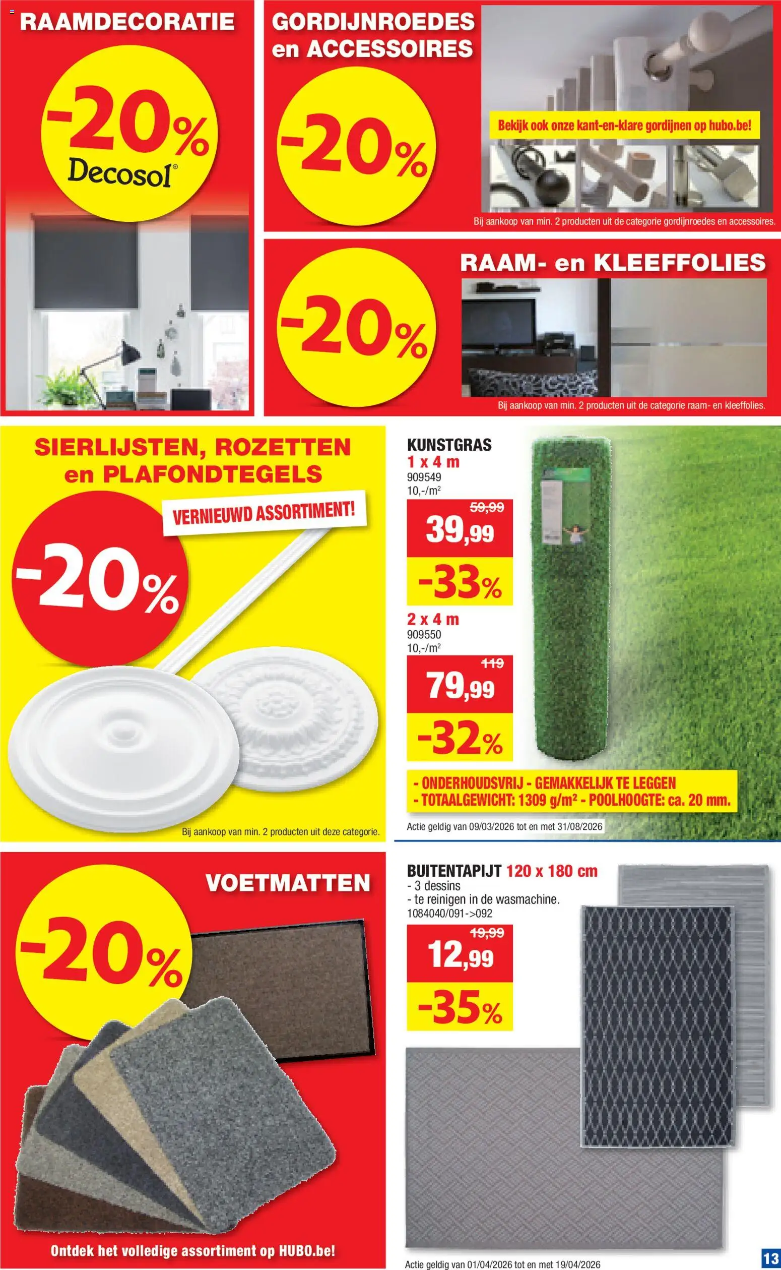 {H1} | Pagina: 13 | Producten: Gordijnen