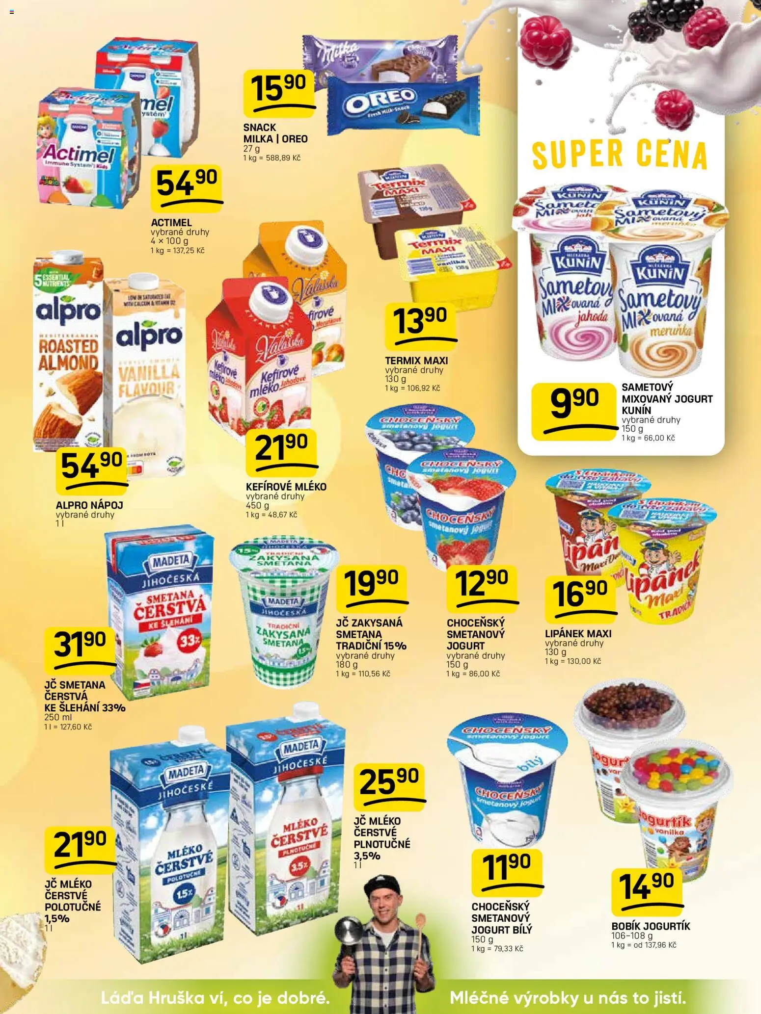 Flop leták od 22.04.2026 | Strana: 5 | Produkty: Lipánek, Smetana, Plnotučné mléko, Actimel