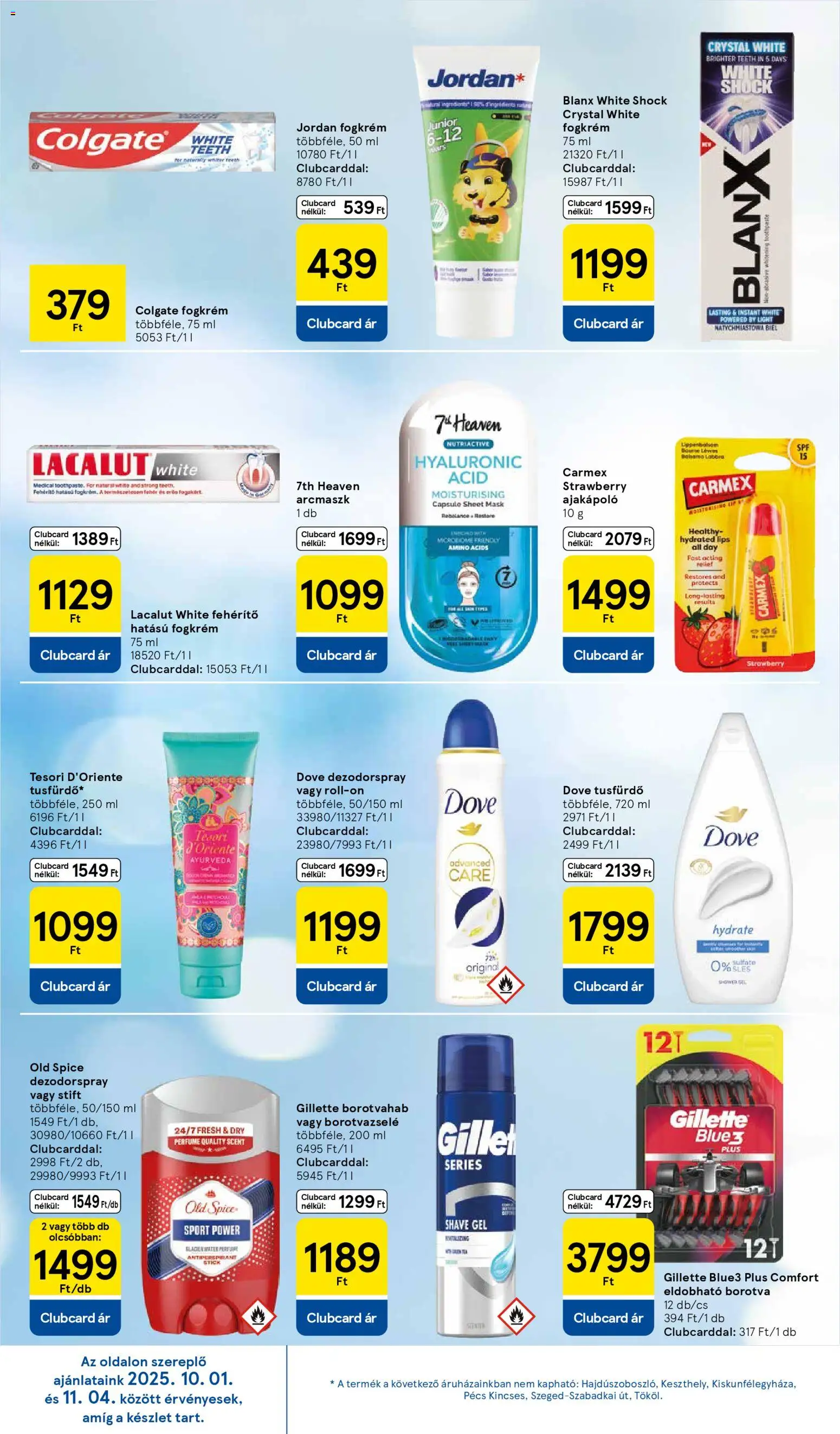 Tesco akciós ujság - amely érvényes a következő dátumtól: 30.10.2025 | Oldal: 28 | Termékek: Old spice, Borotva, Stift, Tusfürdő