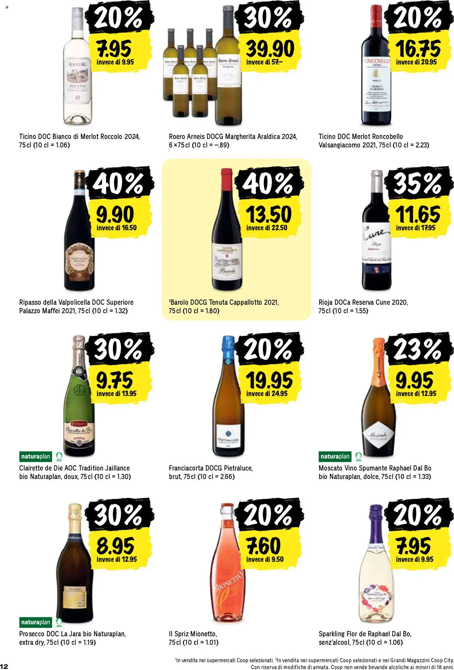 Coop - Una settimana di azioni – gültig ab 27.11.2025 | Seite: 12 | Produkte: Merlot