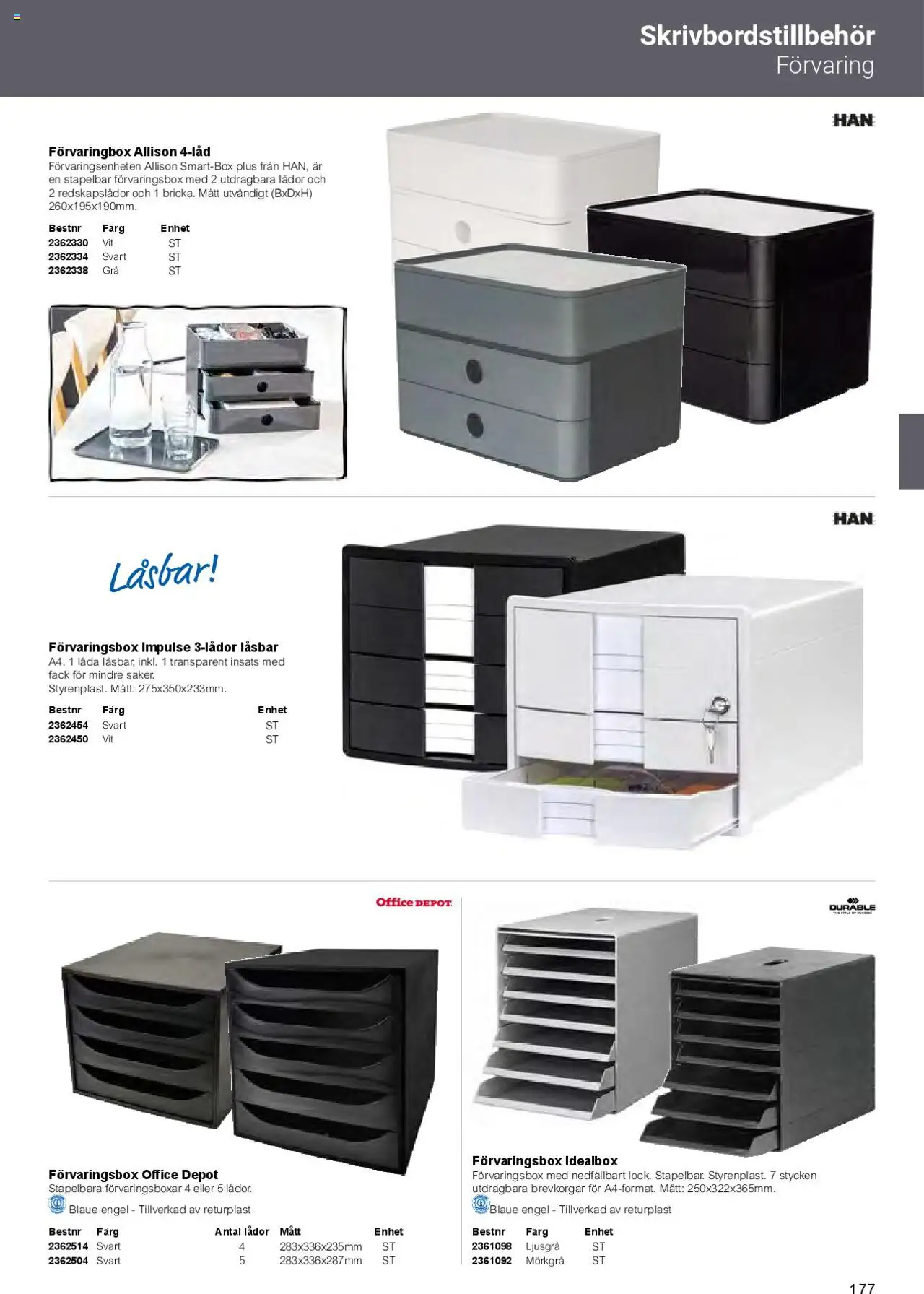 Office Depot reklamblad aktuell från 01.02.2025 | Sida: 179 | Produkter: Låda