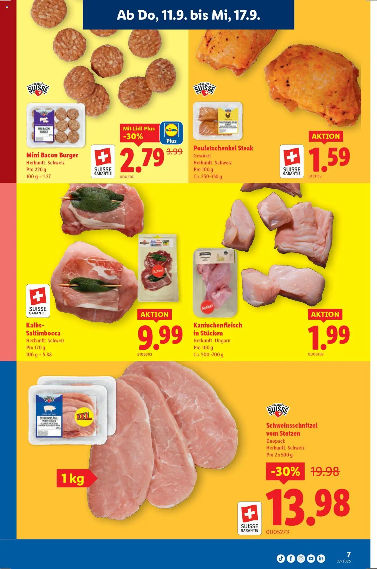 Lidl Aktionen – gültig ab 11.09.2025 | Seite: 7 | Produkte: Burger