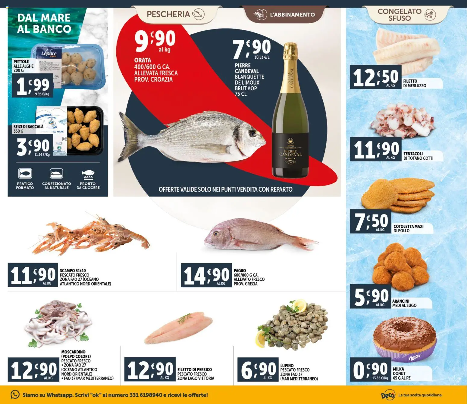 Volantino Decò del 20.01.2026 | Pagina: 7 | Prodotti: Pollo, Merluzzo, Orata, Sugo