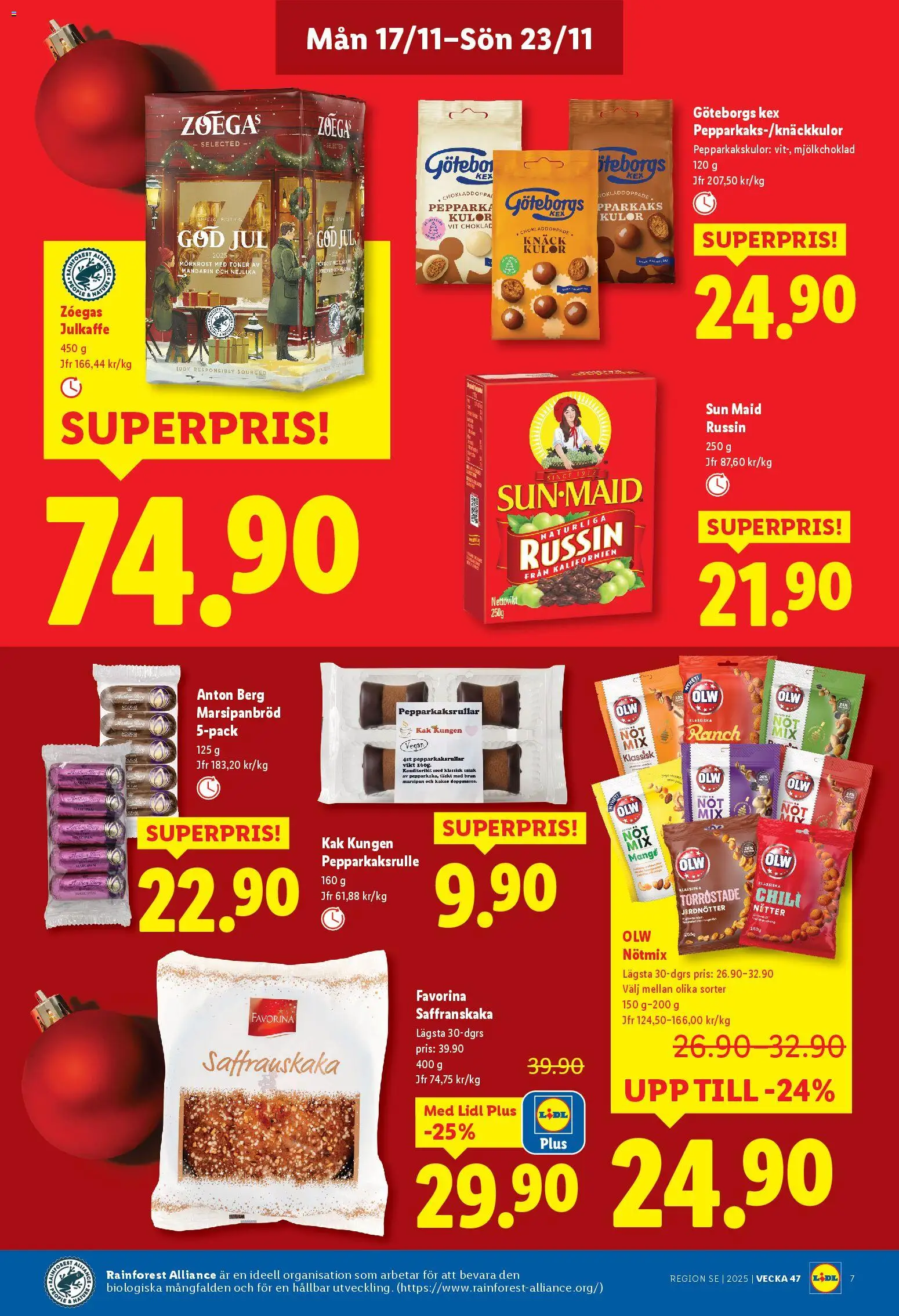 Lidl reklamblad aktuell från 17.11.2025 | Sida: 7 | Produkter: Choklad, Chili