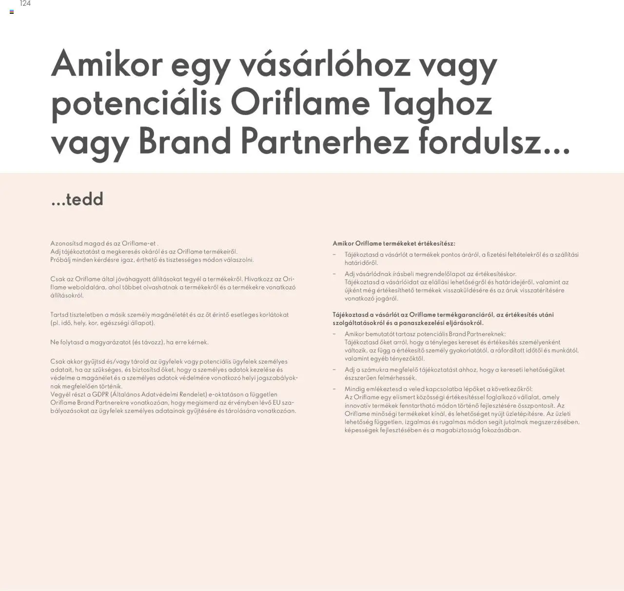 Oriflame akciós ujság - amely érvényes a következő dátumtól: 28.04.2024 | Oldal: 124