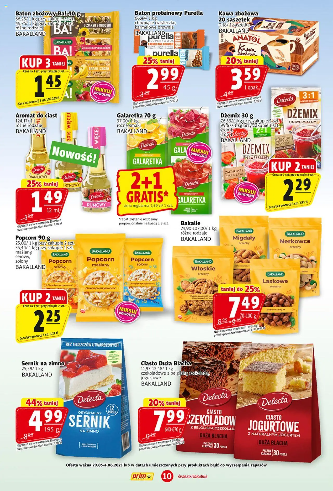 Prim Market Gazetka od 29.05.2025 | Strona: 10 | Produkty: Orzechy laskowe, Kawa, Banan, Orzechy