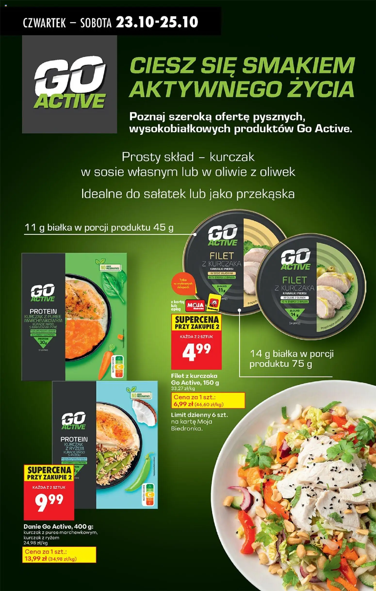 Biedronka gazetka - Oferta w tym tygodniu od 23.10.2025 | Strona: 49 | Produkty: Karta, Kurczak, Piersi, Filet z kurczaka