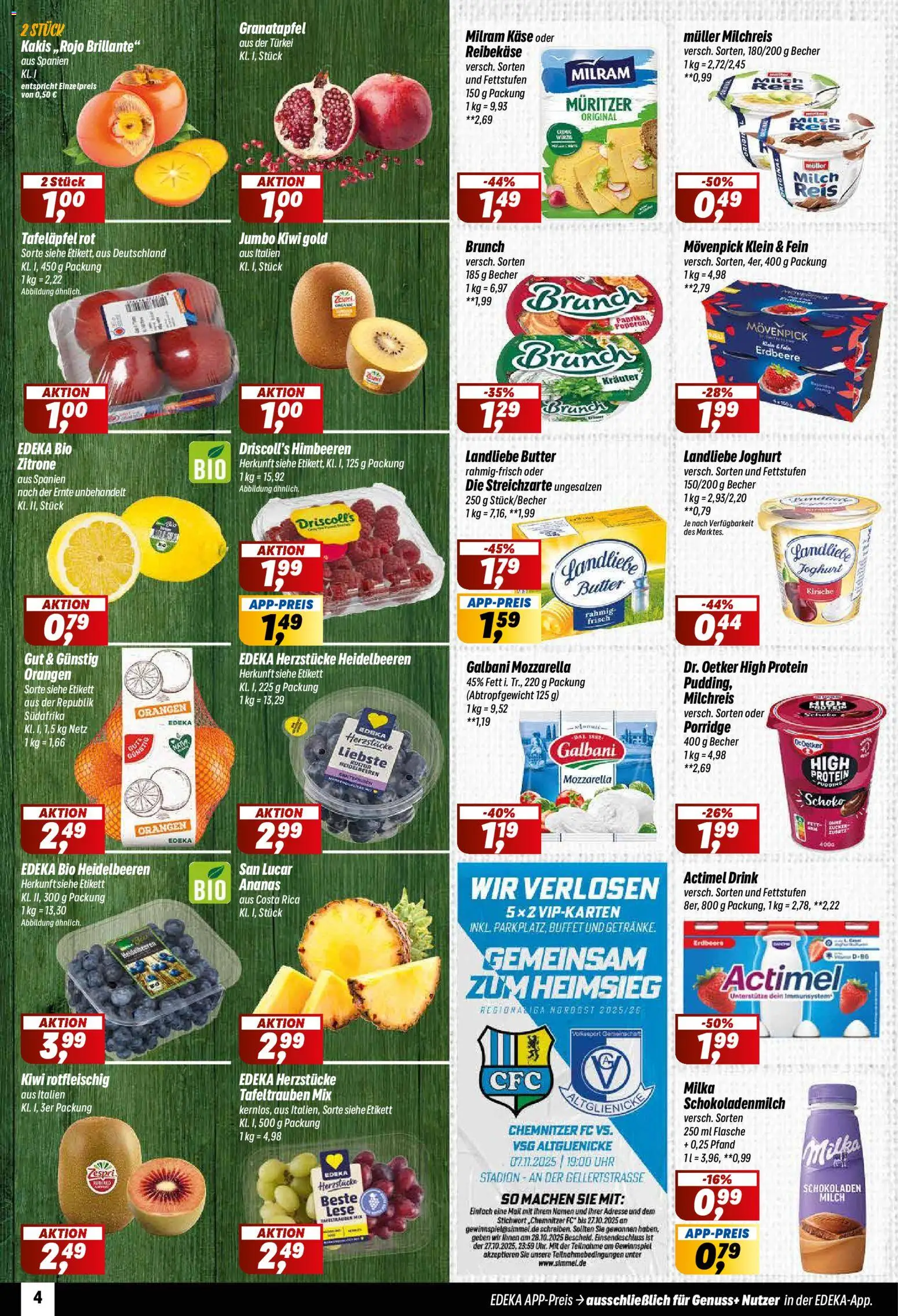 Simmel Prospekt 	 – gültig ab 27.10.2025 | Seite: 4 | Produkte: Ananas, Pudding, Reibekase, Uhr