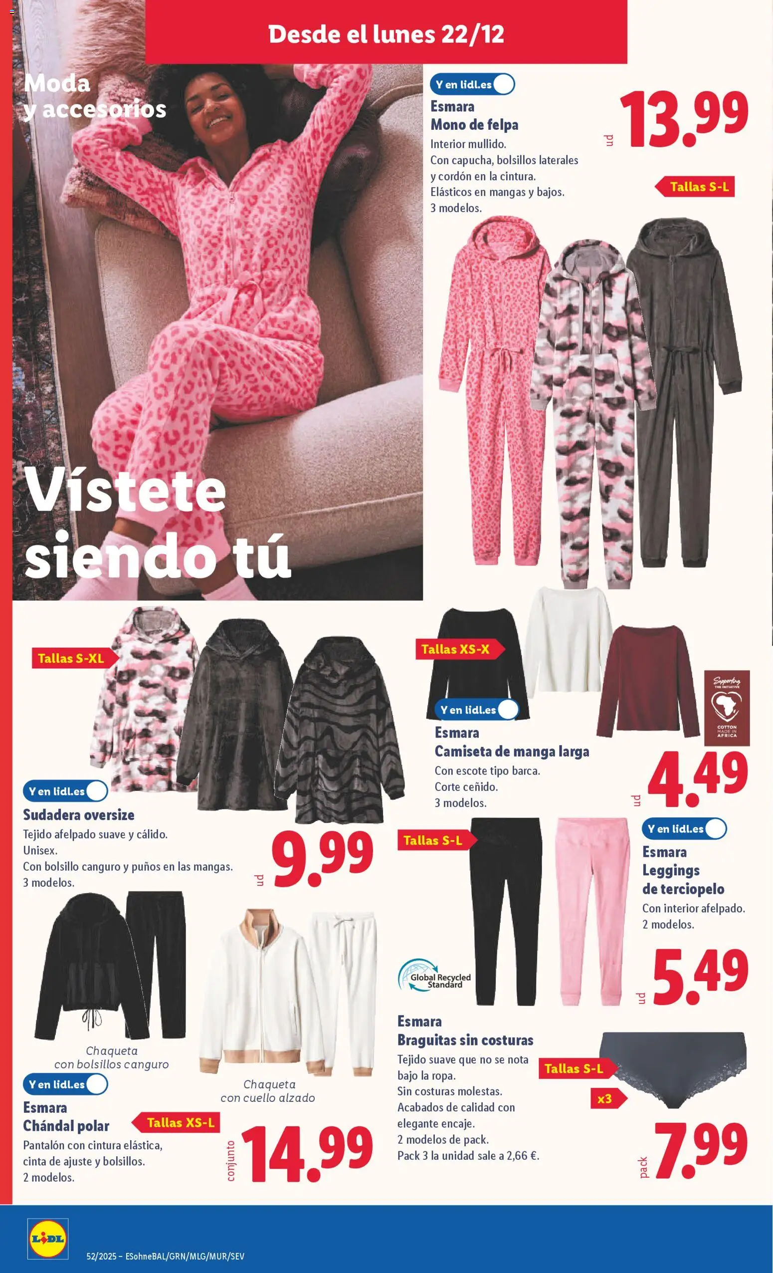 Lidl folleto de bazar │ válido desde el 22.12.2025 | Página: 14 | Productos: Sudadera, Chaqueta