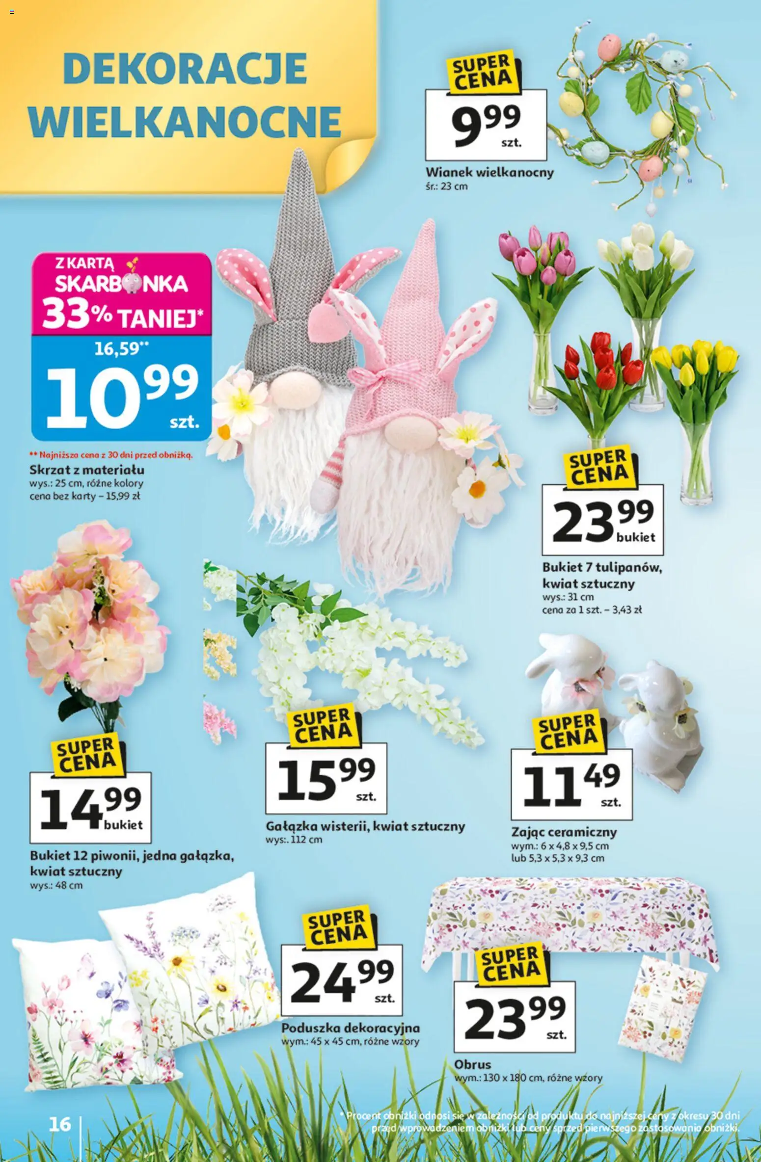 Auchan gazetka - 30 Lat Hipermarket od 05.03.2026 | Strona: 16 | Produkty: Karta, Poduszka