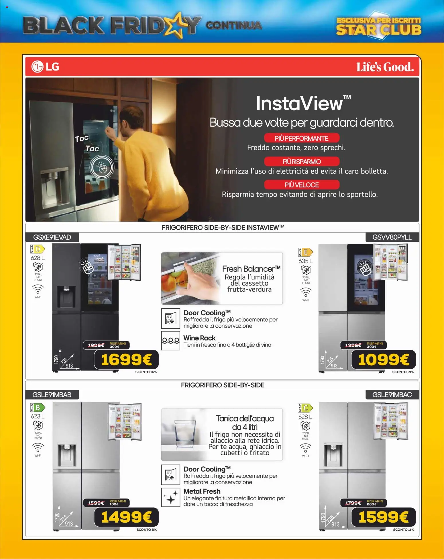 Volantino Euronics del 13.11.2025 | Pagina: 35 | Prodotti: Tè, Vino, Tanica, Frigorifero