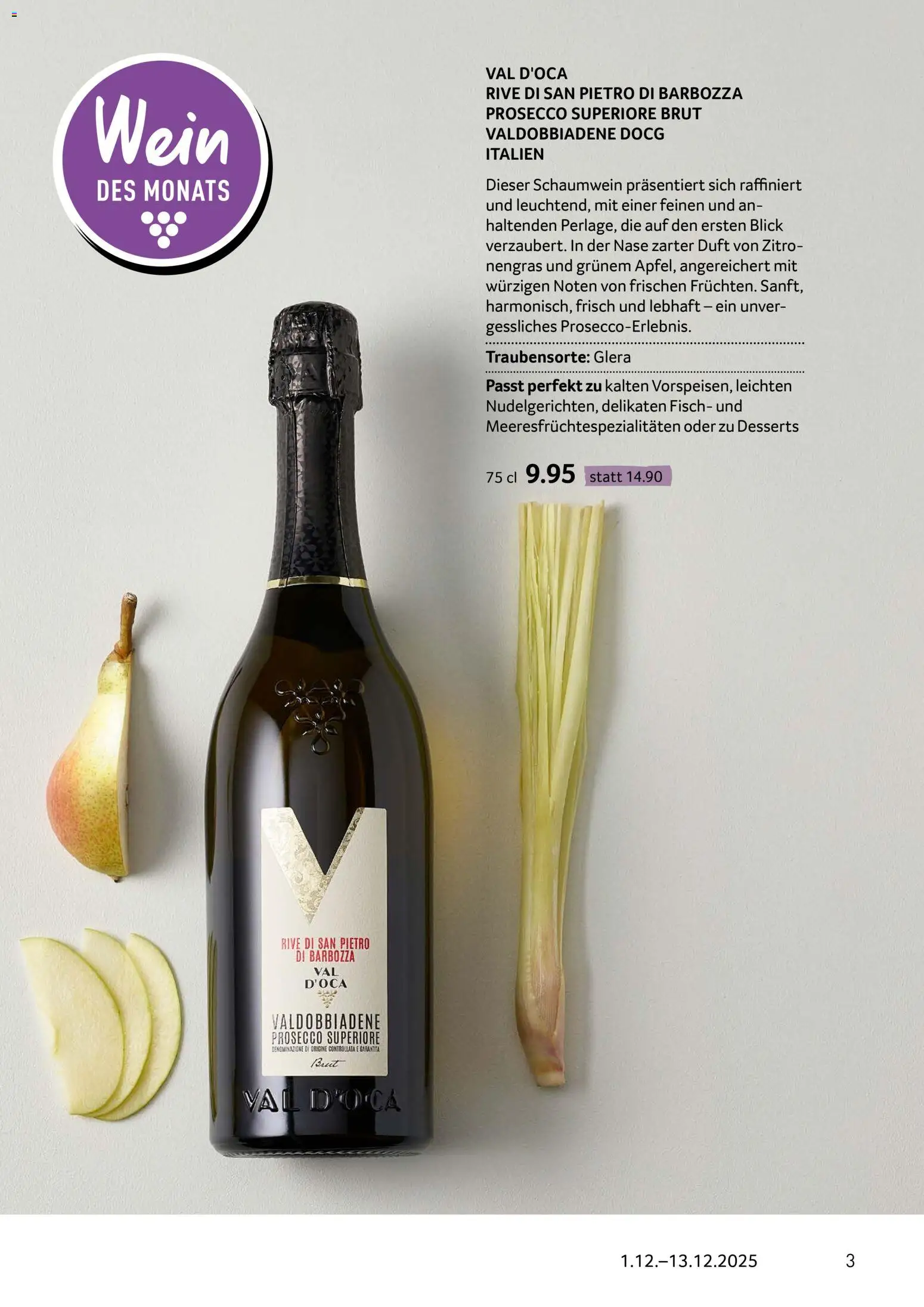 Prodega Aktionen Enoteca – gültig ab 01.12.2025 | Seite: 3 | Produkte: Duft, Wein, Fisch