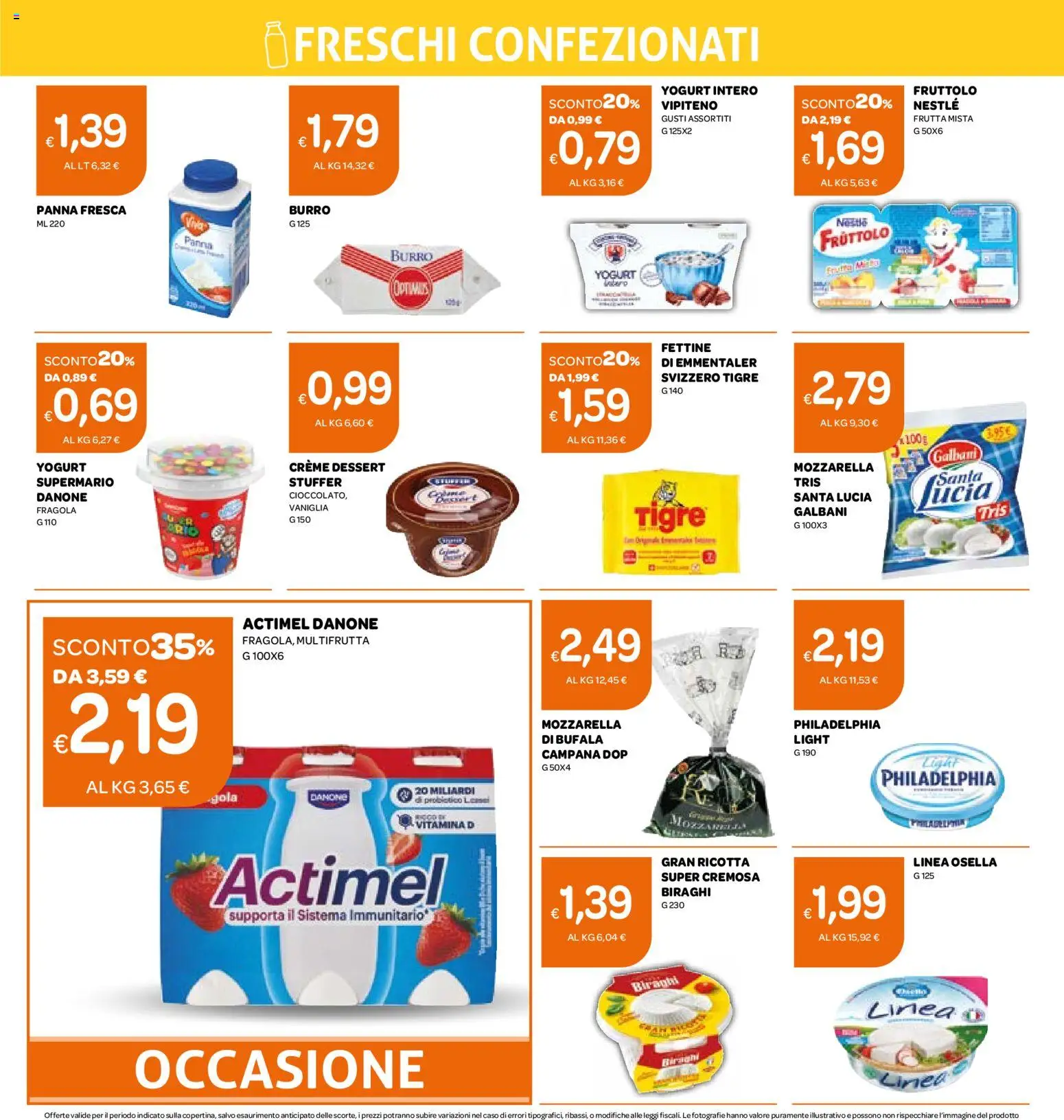 Volantino Ekom del 18.11.2025 | Pagina: 8 | Prodotti: Yogurt, Frutta, Burro, Ricotta