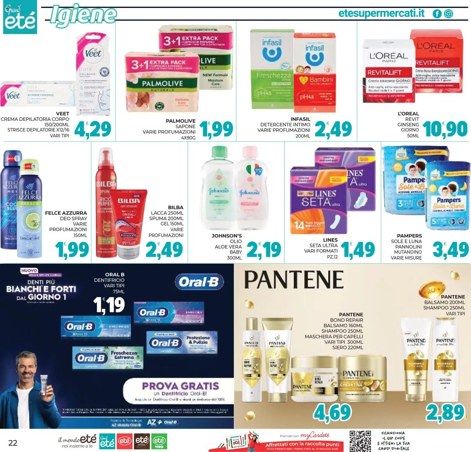Volantino Eté del 29.04.2026 | Pagina: 22 | Prodotti: Pannolini, Sapone, Tè, Aloe vera