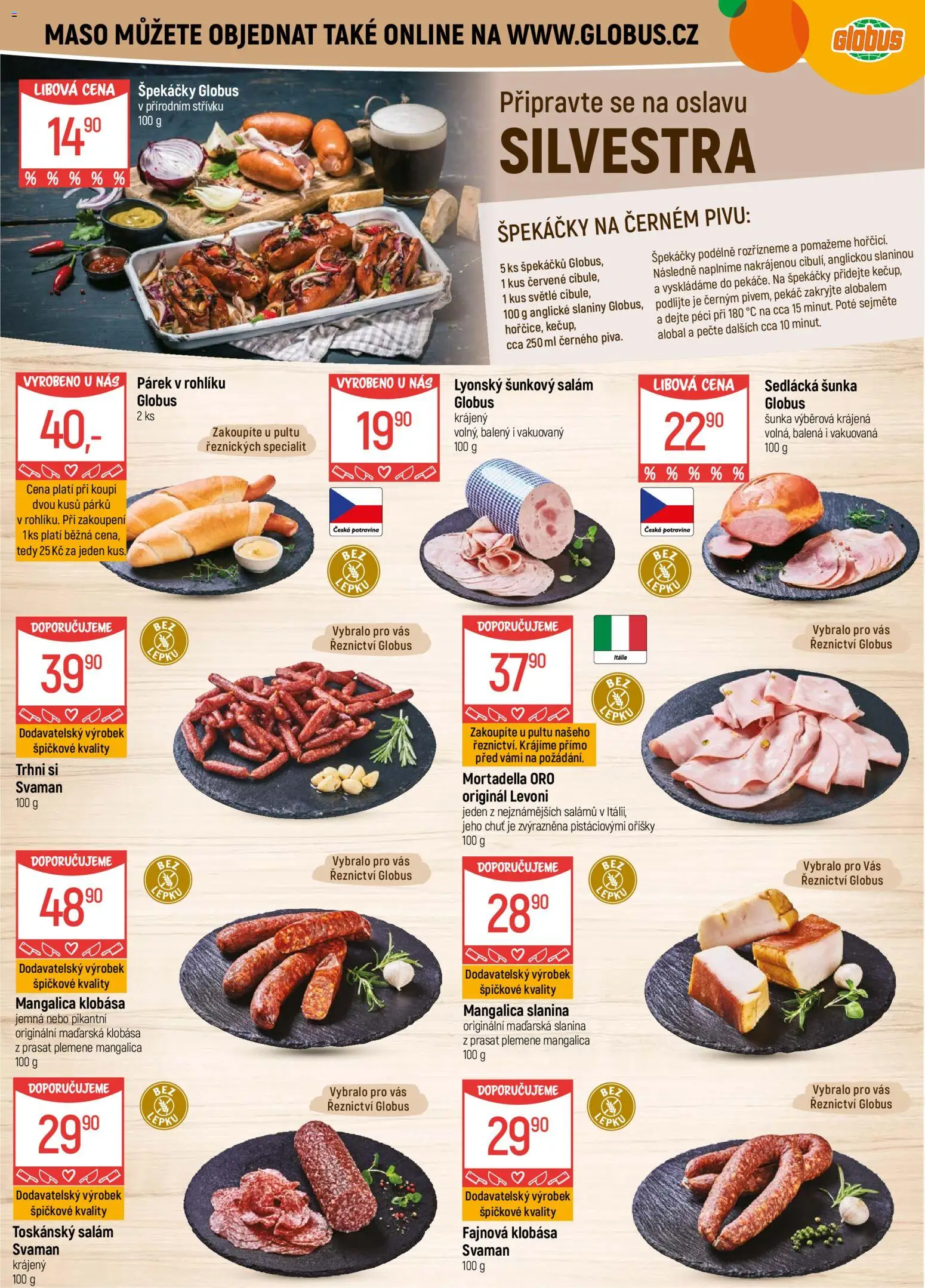 Globus leták - Praha Čakovice od 27.12.2025 | Strana: 4 | Produkty: Globus, Pekáč, Alobal, Slanina