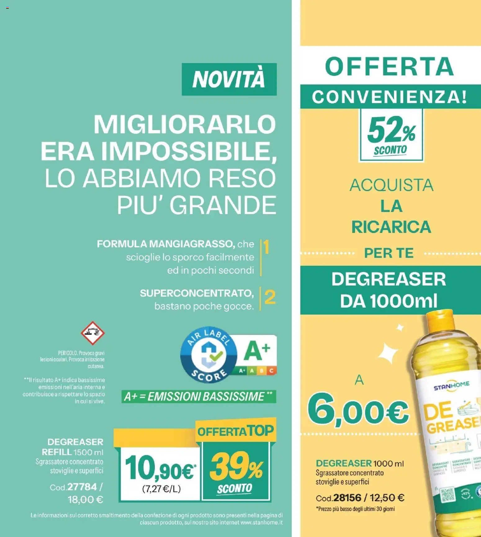 Volantino Stanhome del 08.01.2026 | Pagina: 9 | Prodotti: Tè, Sgrassatore