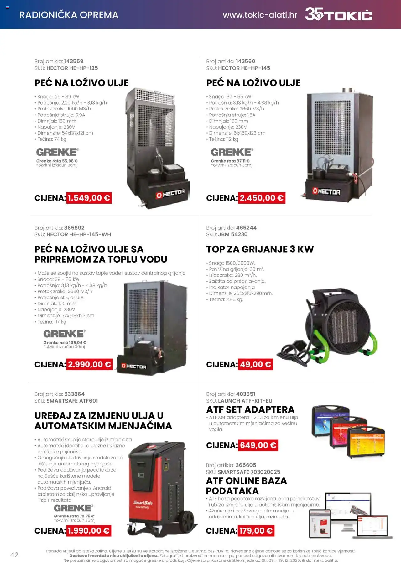 Tokić katalog | vrijedi od 08.09.2025 | Stranica: 42 | Proizvodi: Ulje