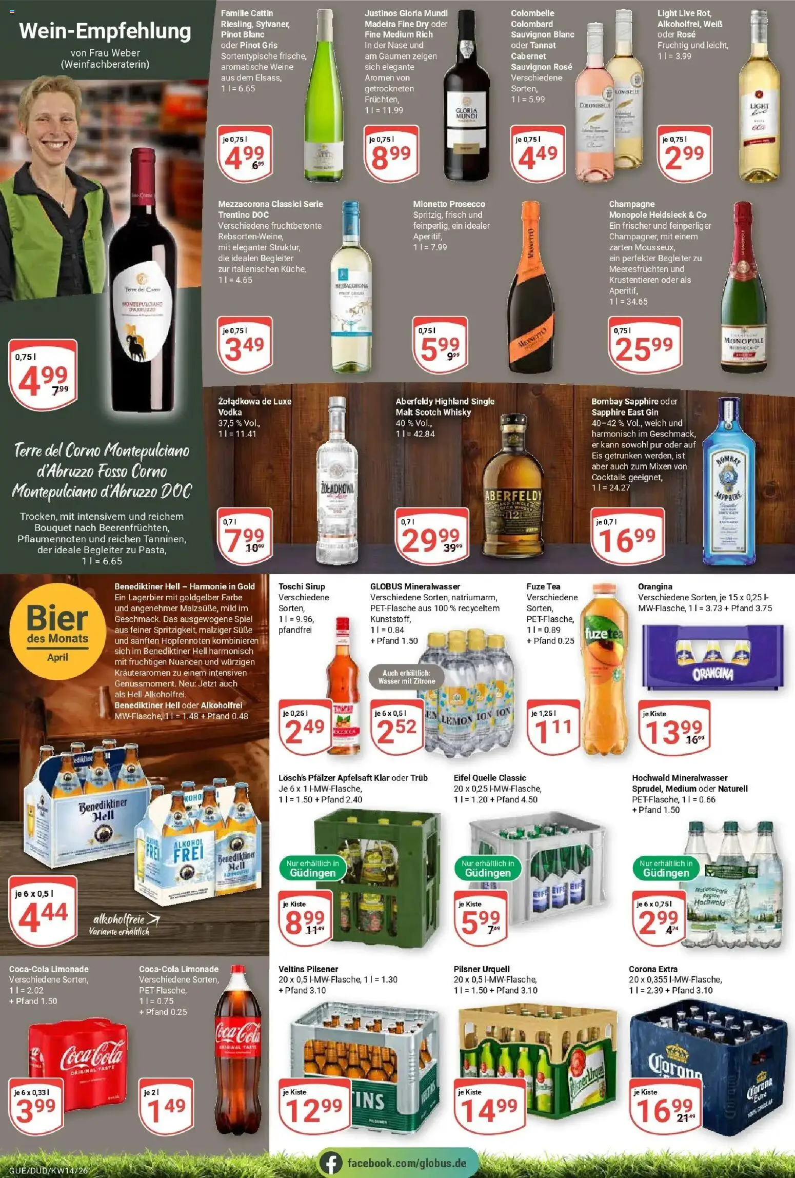 Globus prospekt Saarbrücken-Dudweiler	 – gültig ab 30.03.2026 | Seite: 20 | Produkte: Fuze tea, Sirup, Mineralwasser, Veltins