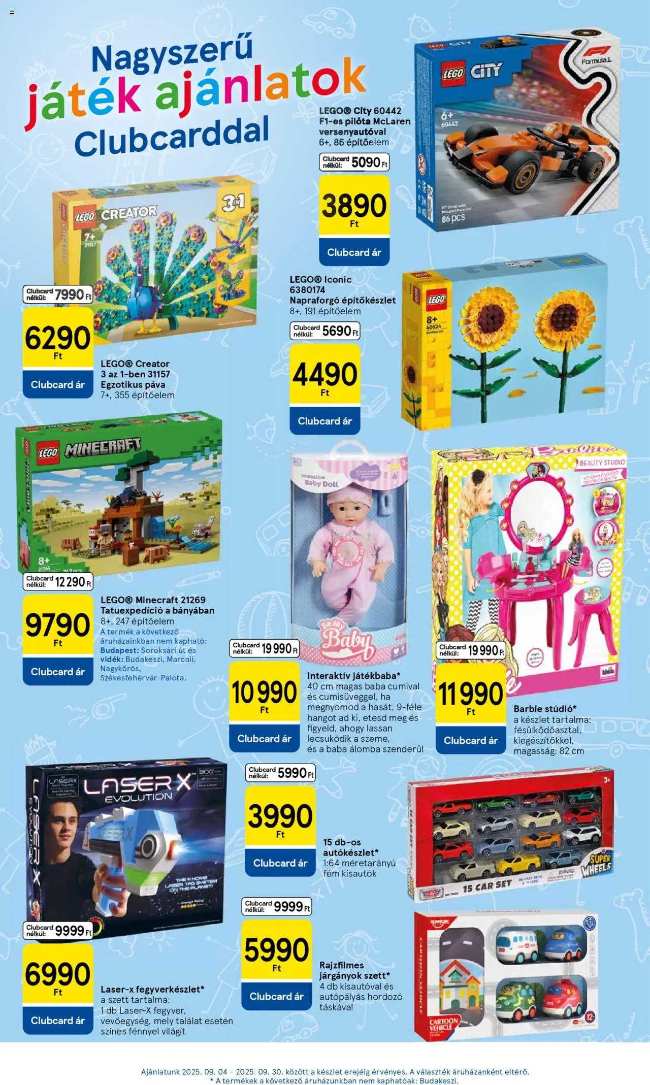 Tesco akciós ujság - amely érvényes a következő dátumtól: 11.09.2025 | Oldal: 13 | Termékek: Játék