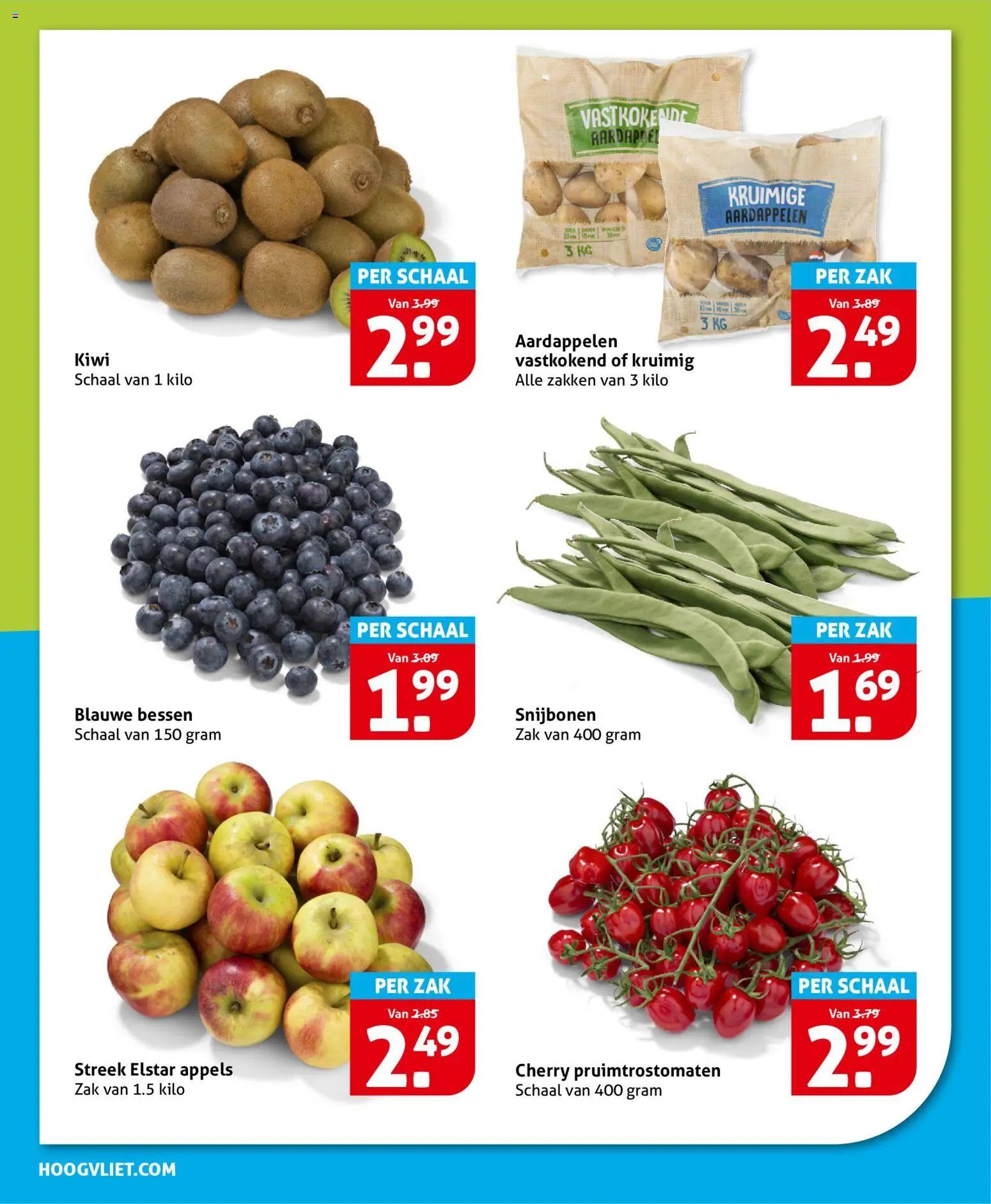 {H1} | Pagina: 18 | Producten: Aardappel, Appels, Kiwi, Zak