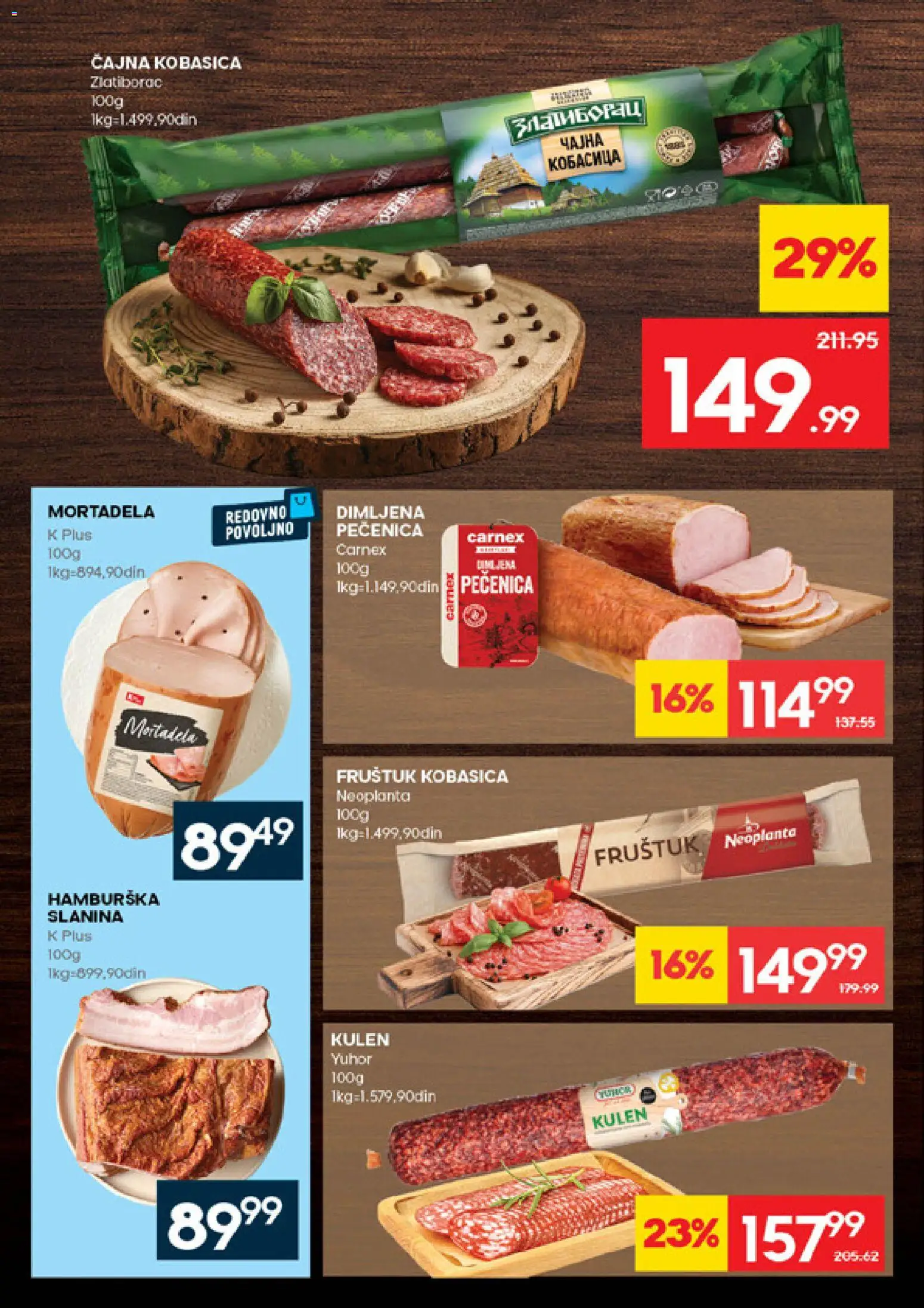 Roda katalog - važi od 12.03.2026 | Strana: 6 | Proizvode: Mortadela, Slanina, Hamburska slanina, Pečenica