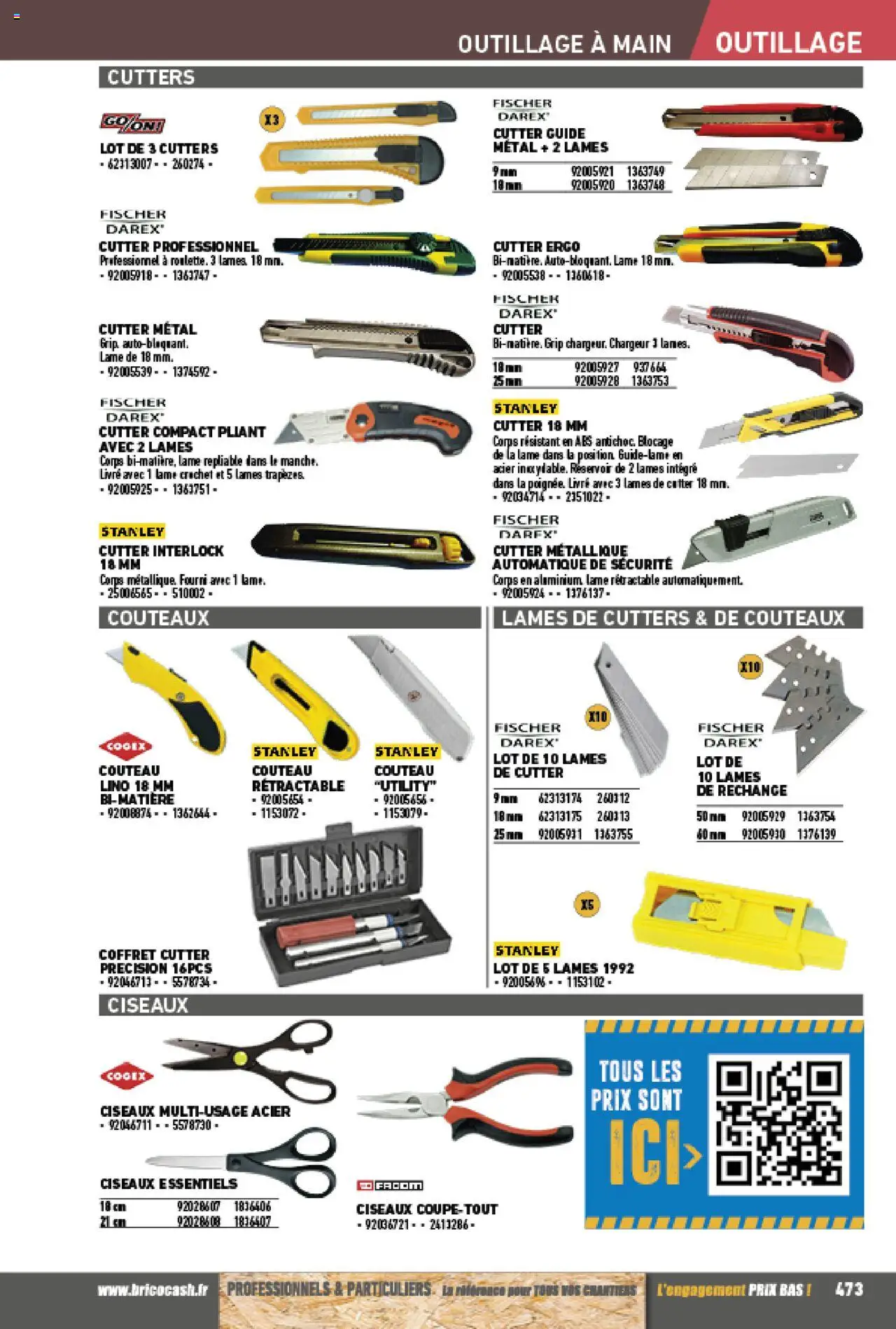 {H1} | Page: 473 | Produits: Couteau, Ciseaux, Livre