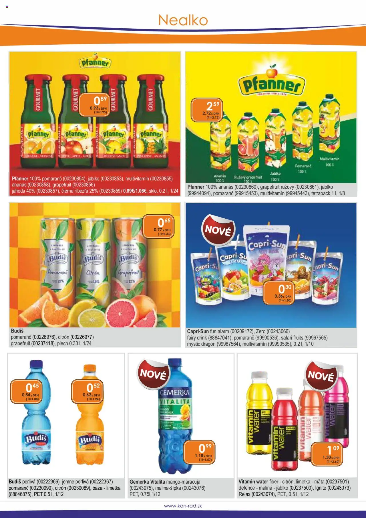 KON - RAD leták │ platný od 01.06.2025 | Strana: 27 | Produkty: Limetka, Budiš, Ananás, Grapefruit