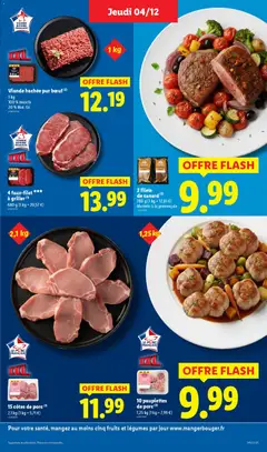 LIDL - Prévisualisation de Viande hachée pur bœuf (2), 1 kg, 100% muscle, 20% Mat. Gr. valide à partir de 04.12.2025 | Page: 7