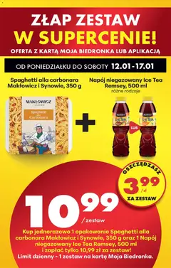 Pogląd oferty "Napój niegazowany Ice Tea Remsey, 500 ml, Napój niegazowany Ice Tea Remsey, 500 ml, różne rodzaje" - ważna od 12.01.2026 | Strona: 26
