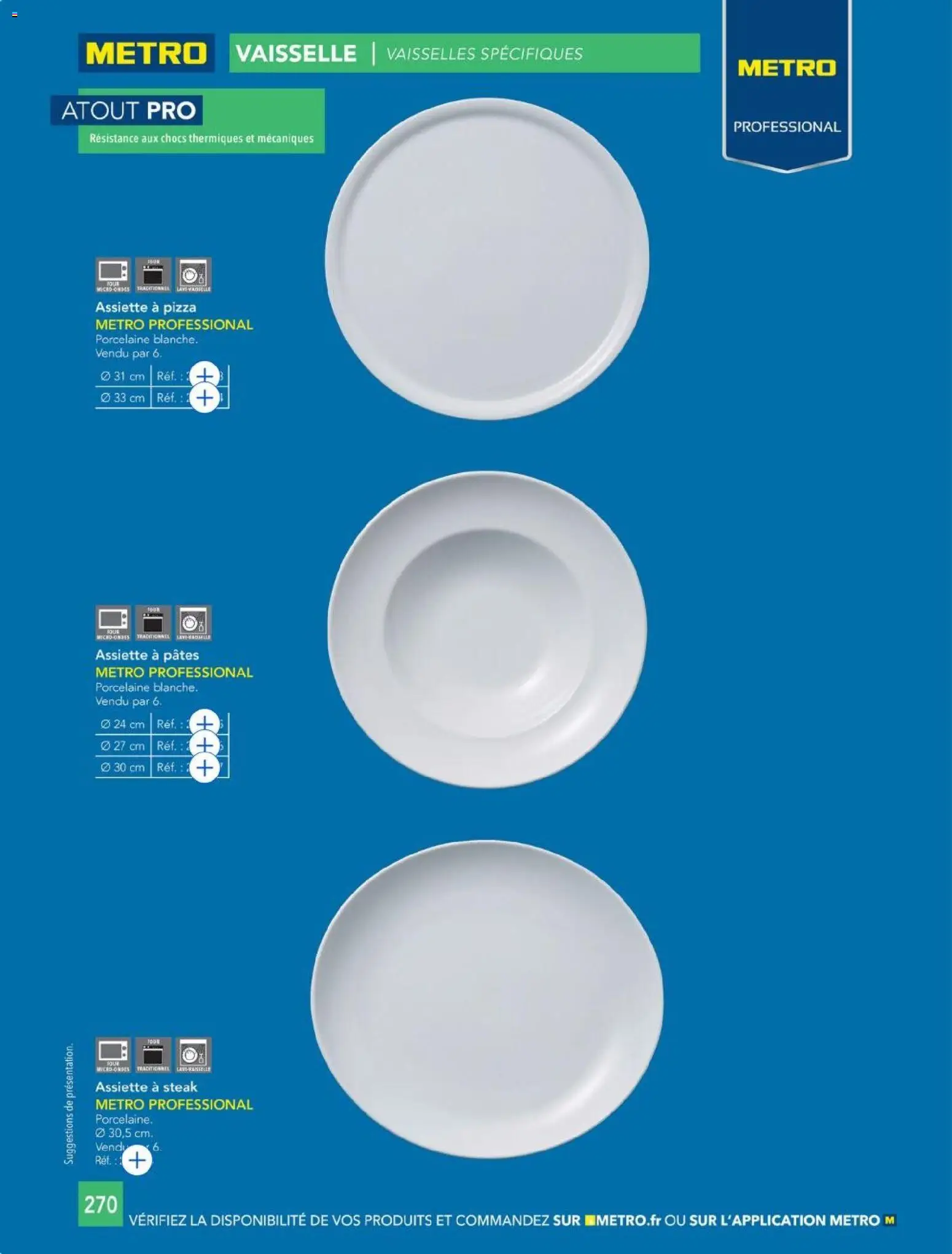 {H1} | Page: 270 | Produits: Porcelaine, Pizza, Pâtes