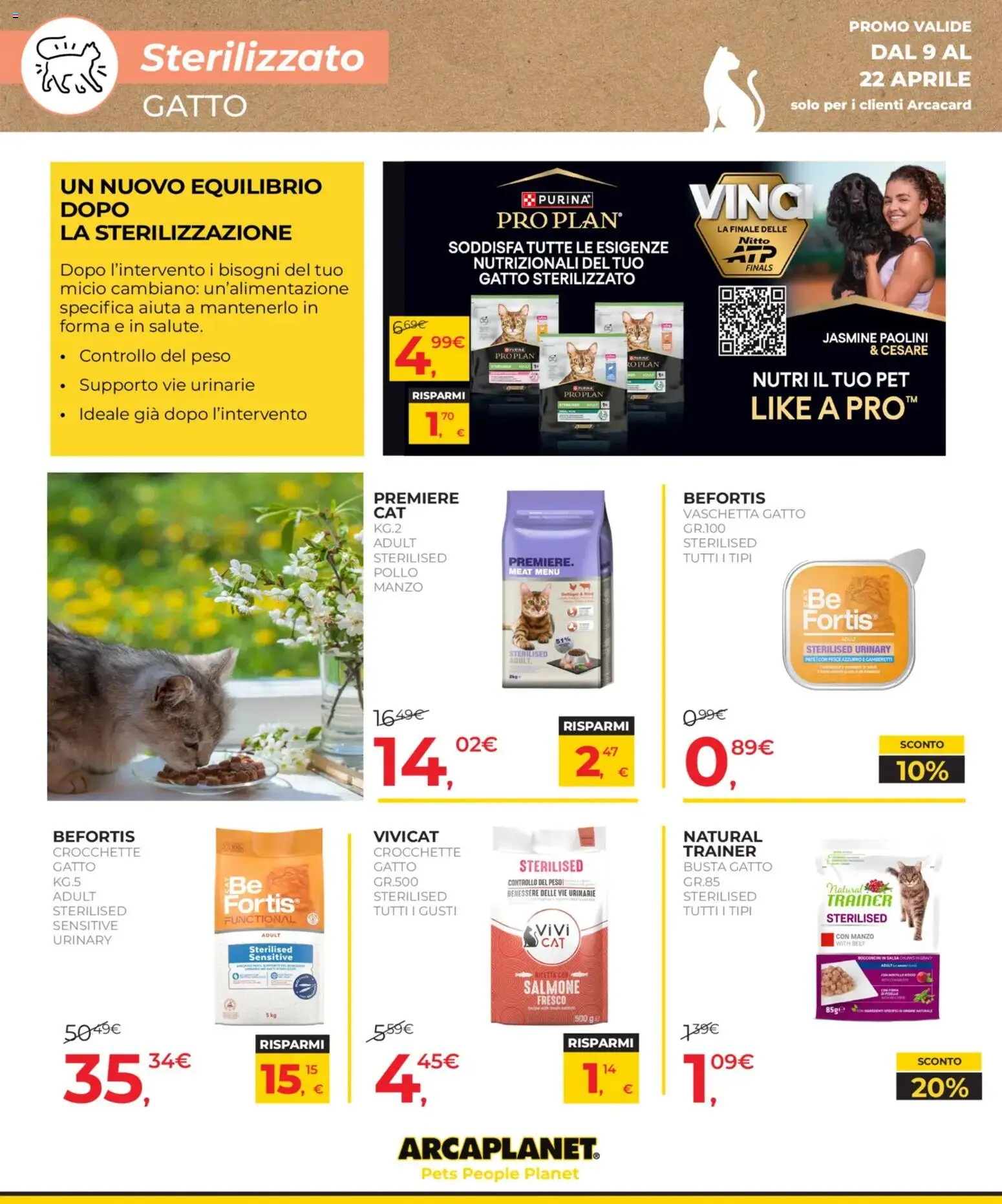 Volantino Arcaplanet del 09.04.2026 | Pagina: 8 | Prodotti: Pollo, Salmone, Pesce, Manzo