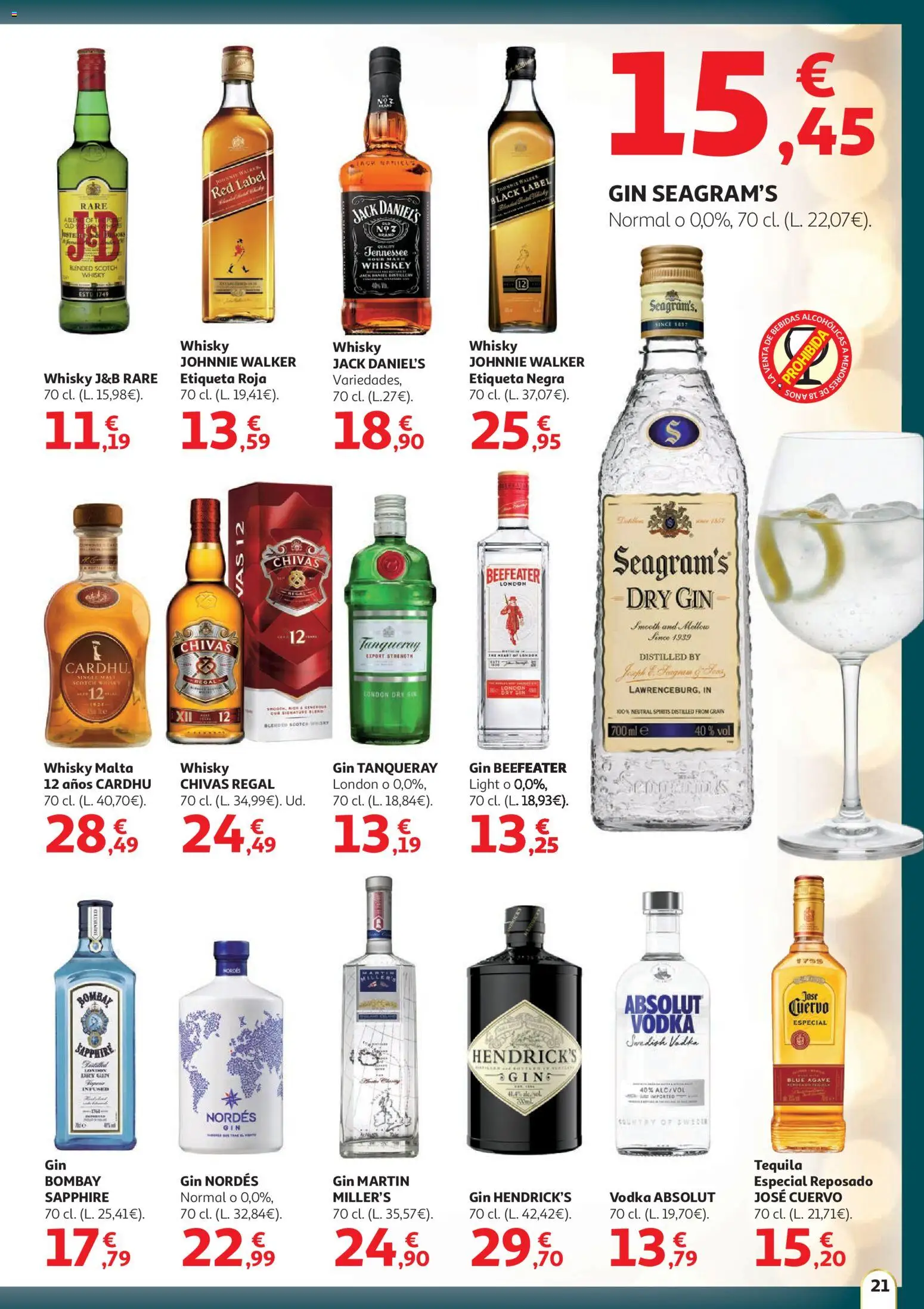 Alcampo - HP Nacional  │ válido desde el 11.12.2025 | Página: 21 | Productos: Vodka, Whisky