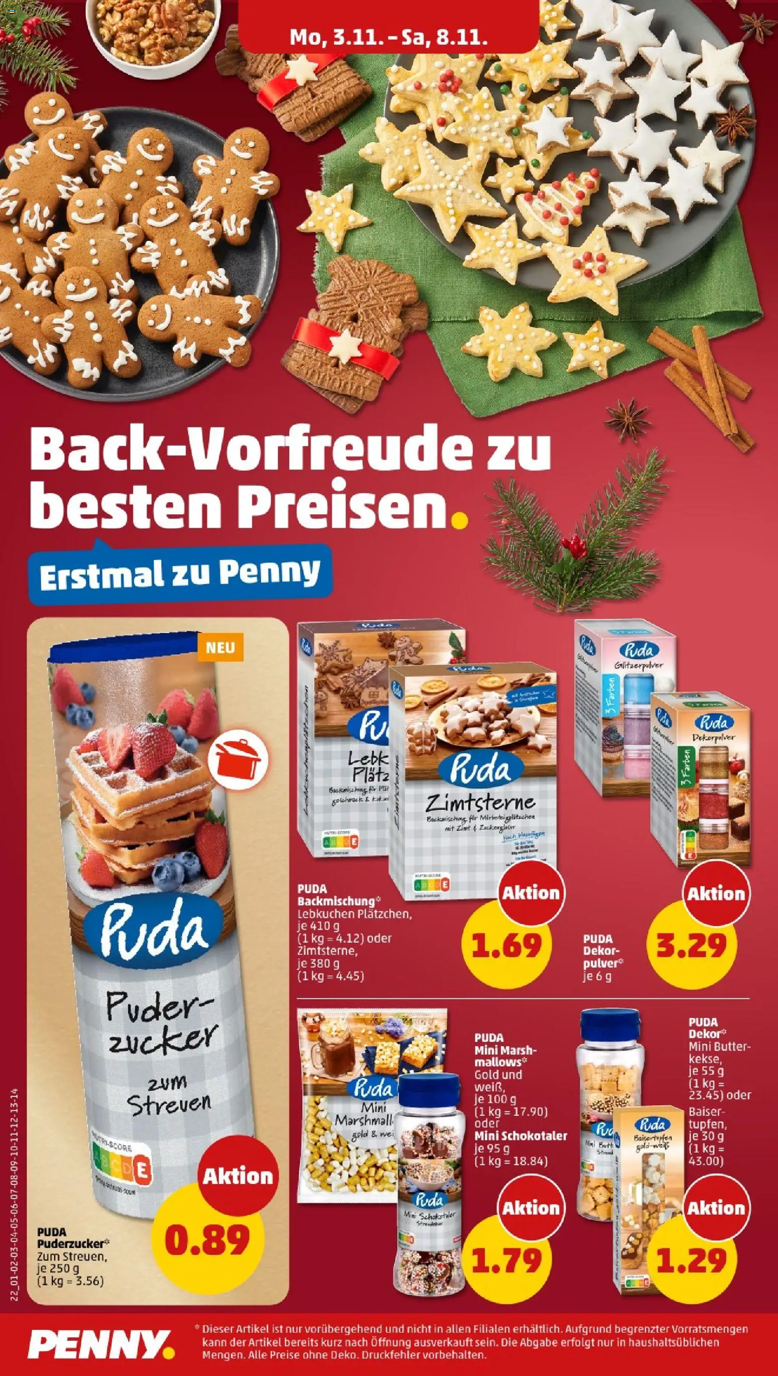 Penny - Hamburg – gültig ab 03.11.2025 | Seite: 20 | Produkte: Butter, Puder, Zucker, Kekse