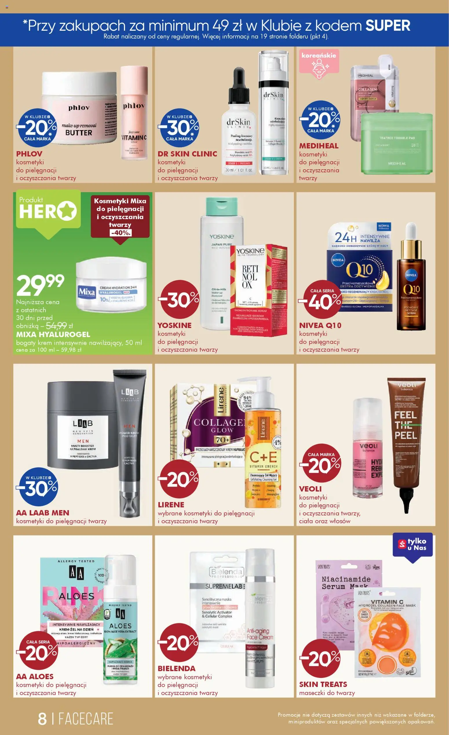 Super-pharm Gazetka od 18.02.2026 | Strona: 8 | Produkty: Maseczki do twarzy, Kosmetyki, Aloes, Peeling