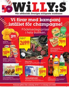 Willys - erbjudanden - Förhandsvisning av reklamblad från butik Willys aktuell från 27.10.2025