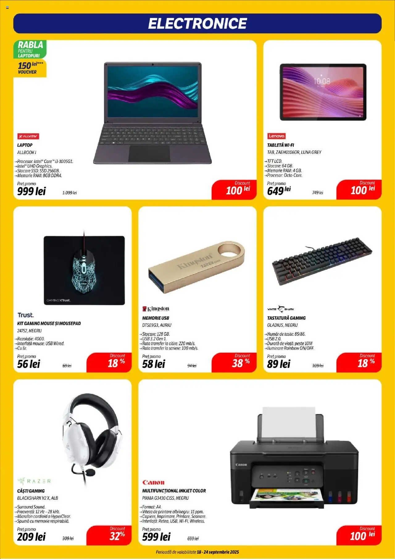 Noul catalog Flanco – valabil de la 18.09.2025 | Pagină: 5 | Produse: Mouse, Tastatură, Căști, Microfon