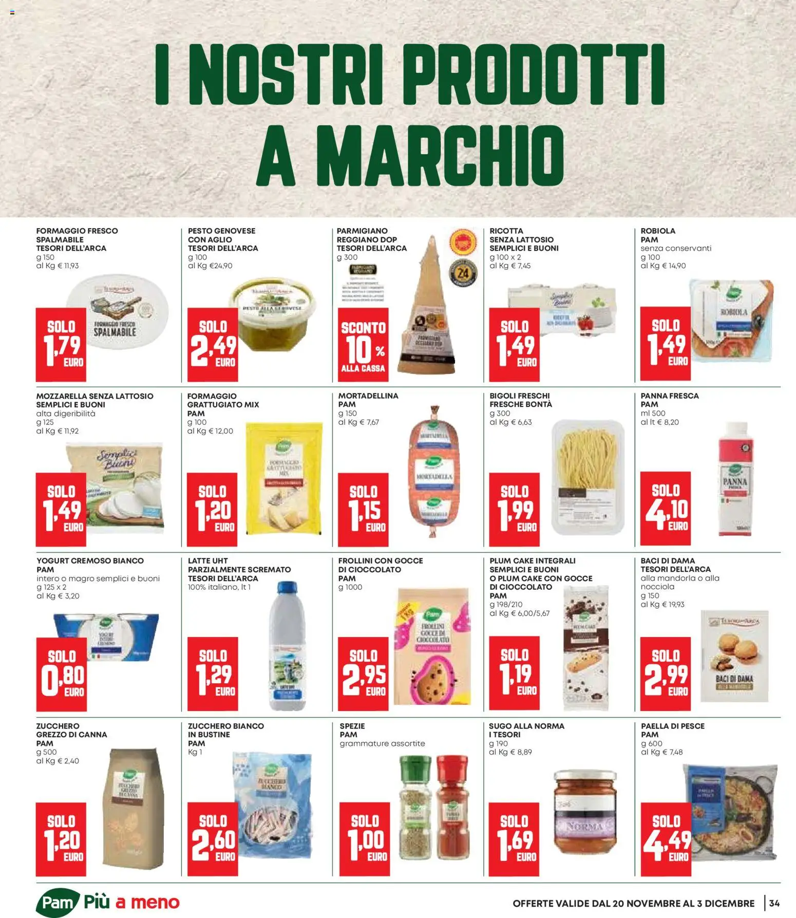 Volantino Panorama del 20.11.2025 | Pagina: 34 | Prodotti: Panna, Spezie, Zucchero, Pesto