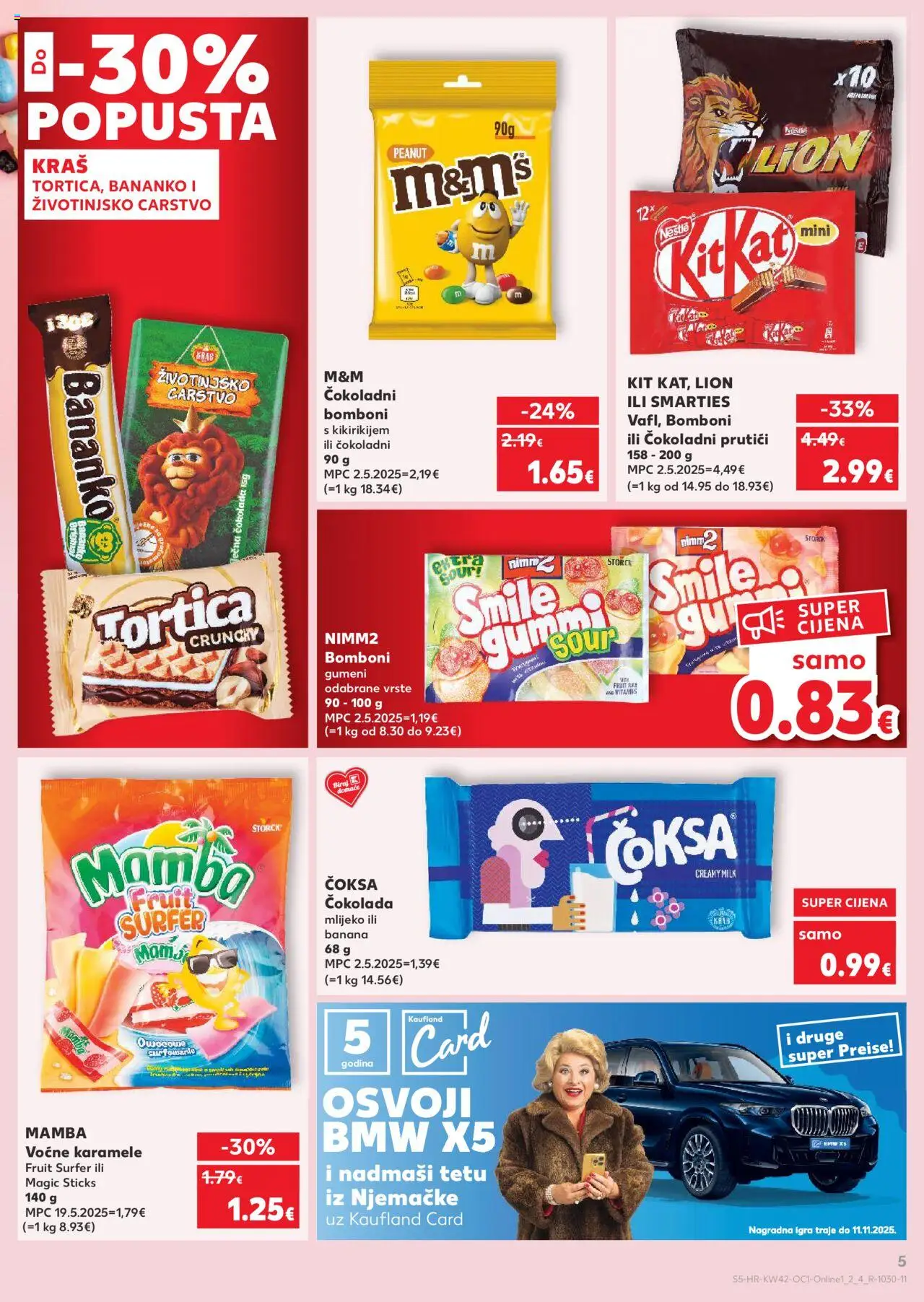 Kaufland katalog | vrijedi od 15.10.2025 | Stranica: 5 | Proizvodi: Mlijeko, Čokolada, Bomboni, Igra