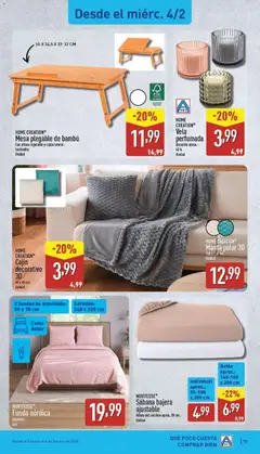 Vista previa Aldi folleto Península válido desde el 02.02.2026 | Página: 15 | Productos: Edredón, Colchon, Vela, Cojín