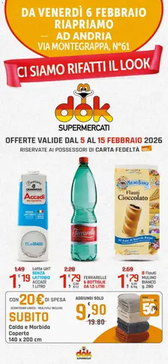 Anteprima del volantino DOK Montegrappa Andria catalogo valido a partire dal 05.02.2026