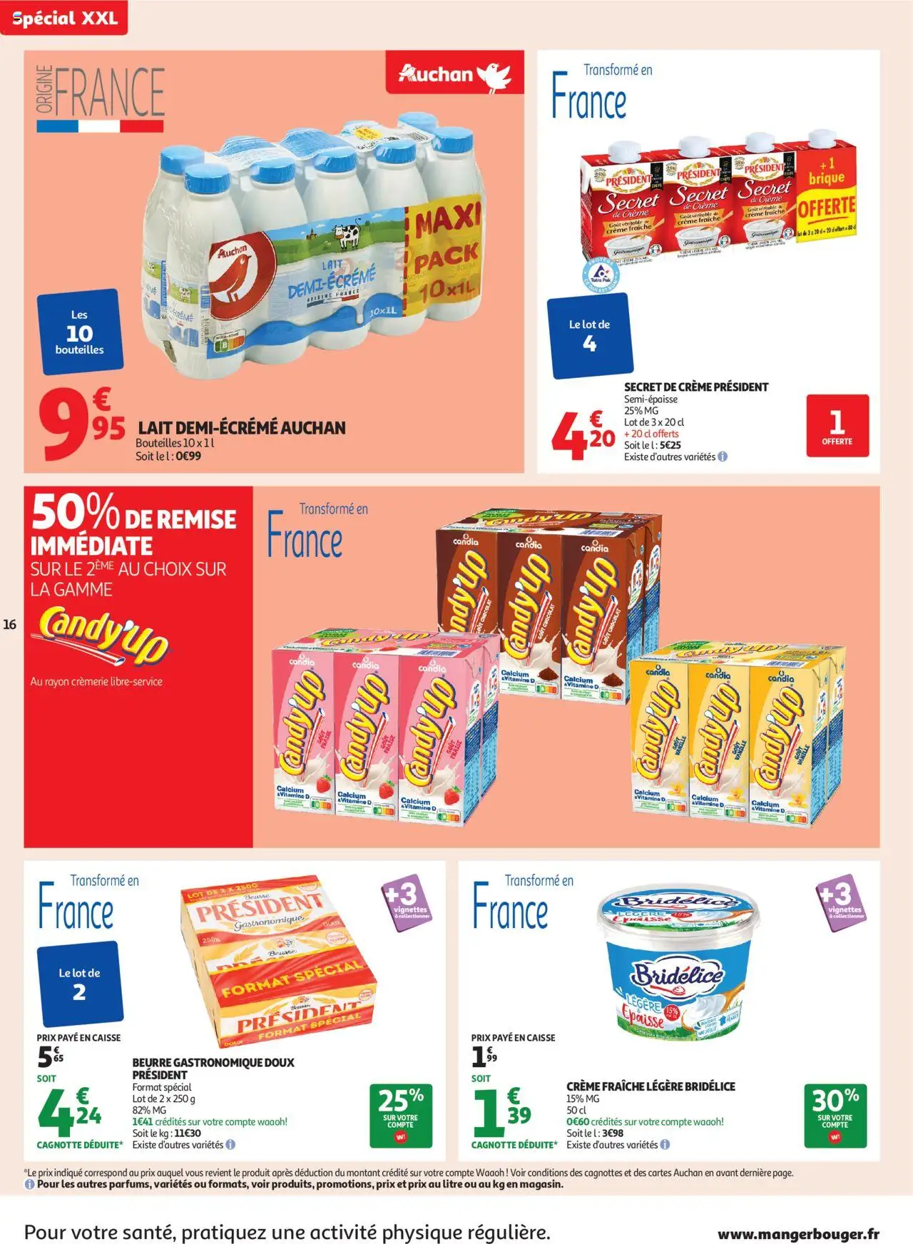  | Page: 16 | Produits: Lait, Beurre, Chocolat, Crème fraiche