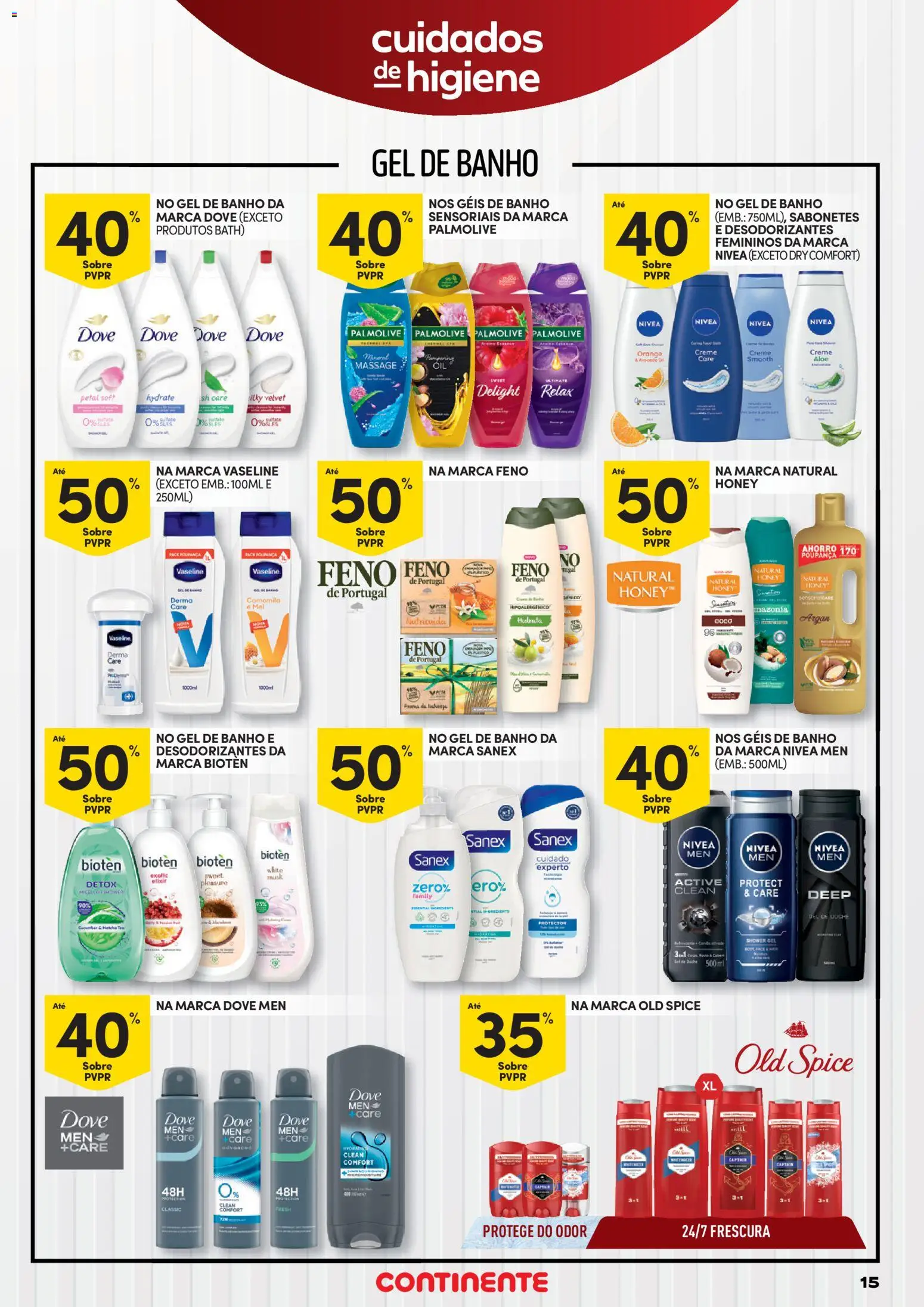 Continente Beleza Inspira-te na verdadeira beleza │ válido de 21.04.2026 | Página: 15 | Produtos: Gel de banho, Matcha, Banho, Creme