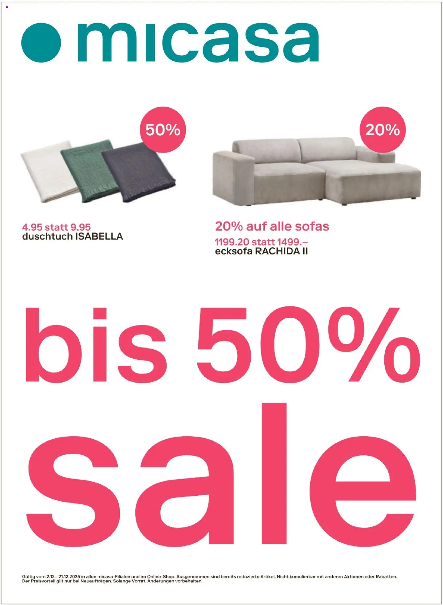 Migros Magazin – gültig ab 16.12.2025 | Seite: 26 | Produkte: Sofa, Ecksofa