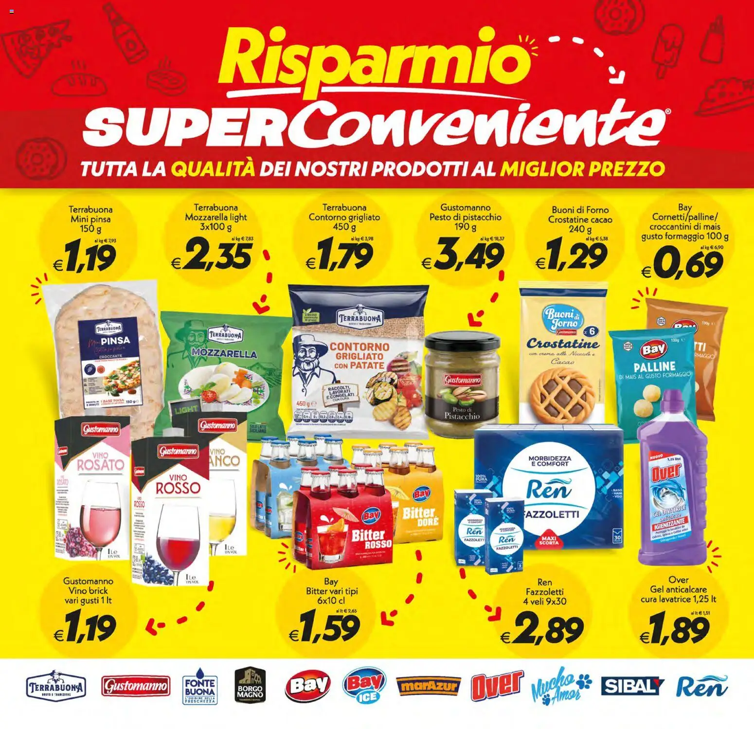 Volantino SuperConveniente del 05.01.2026 | Pagina: 22 | Prodotti: Fazzoletti, Lavatrice, Pesto, Cacao