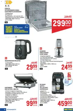 Metro angebote Profi ab 16.10.2025 gültig | Seite: 46 | Produkte: Mayonnaise, Geschirrspüler, Wasserkocher, Kaffee