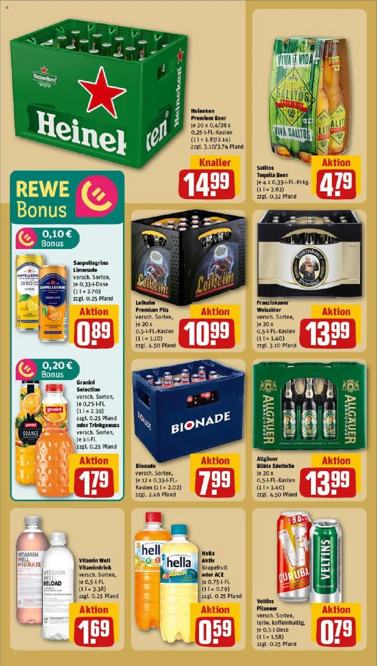 Rewe prospekt Chemnitz	 - gültig ab dem 29.06.2025 | Seite: 18 | Produkte: Franziskaner, Weißbier, Bionade, Heineken