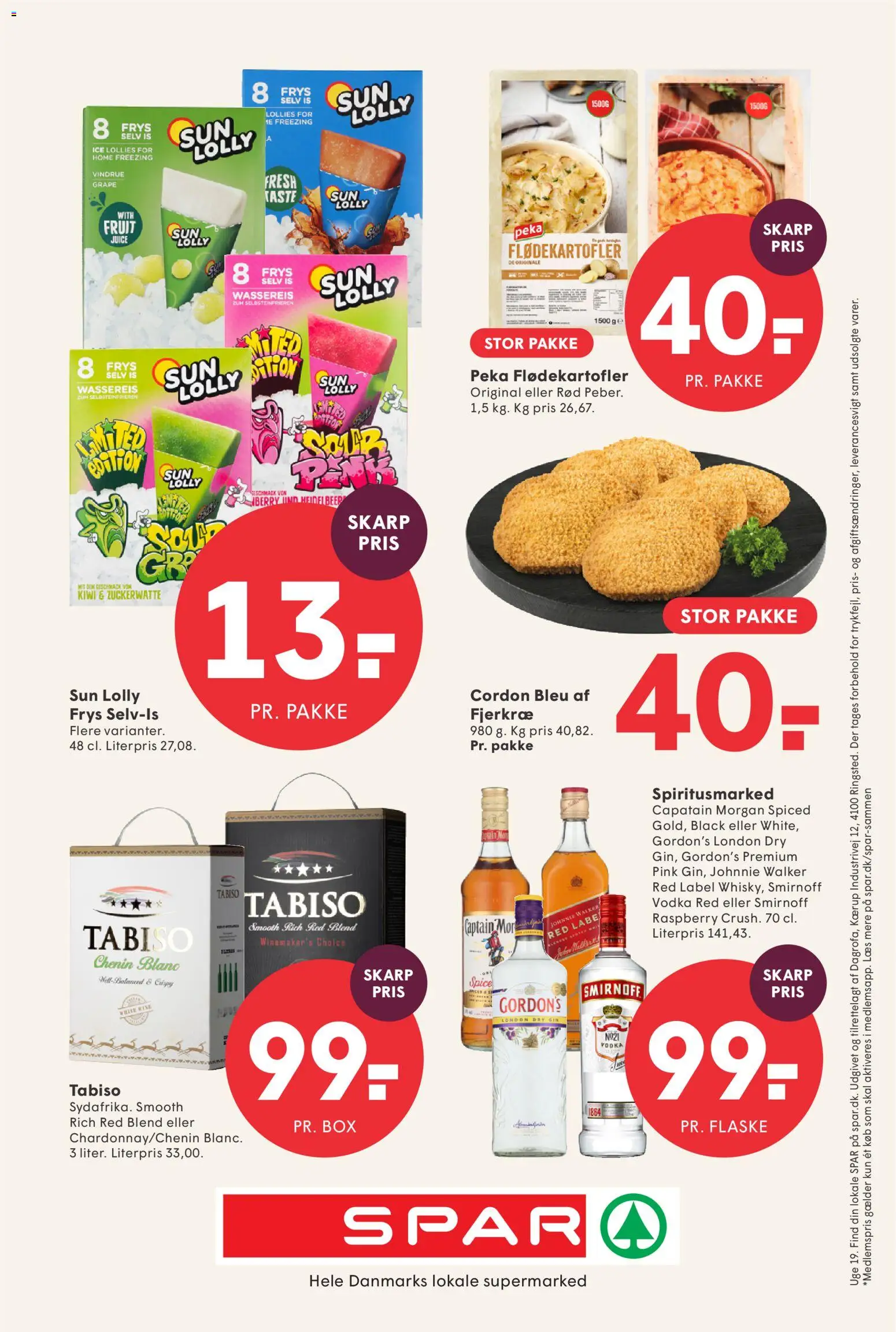 Spar tilbudsavis – gyldig fra 01.05.2026 | Side: 24 | Produkter: Juice, Gin, Is, Søm